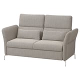 Siva FAMMARP sofa s podesivim naslonima za glavu i naslonima za ruke.