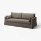 HYLTARP sofa, siva, udobna tkanina, klasičnog dizajna, trosjed.
