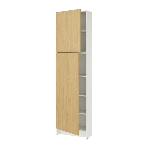 KNOXHULT Visoki element s vratima, efekt hrasta, 60x31x228 cm