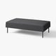 LILLEHEM moderna sofa od tamnosive tkanine s metalnim nogama.