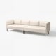 LILLEHEM: bijela, moderna, modularna sofa, čiste linije, čvrste noge.