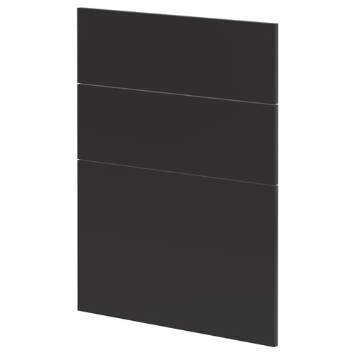 Crni televizor s ravnim zaslonom. Pravokutni oblik, trodijelni dizajn, elegantan moderan izgled.