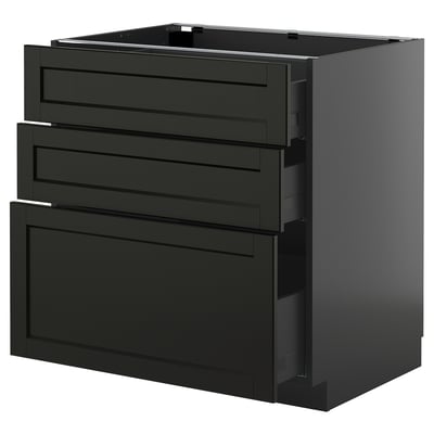METOD / KNIVSHULT Podni element s 3 ladice
