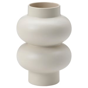 PÄRLHÄGG Vaza, bež, 22 cm