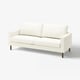 SALTSJÖBADEN sofa u krem bijeloj boji, modernog minimalističkog dizajna s potpornim jastucima.