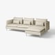 SÖDERHAMN Četverosjed s počivaljkom, Fridtuna svijetlo bež