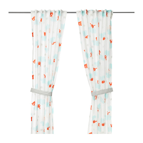 STJÄRNBILD Zavjese s vezicama, 1 par IKEA