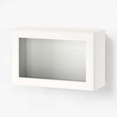 BESTÅ Falra szerelhető szekrénykombináció, fehér/Ostvik fehér, 60x22x38 cm