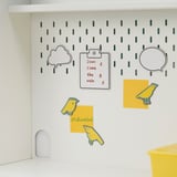 Tábla 6 mágnessel az íráshoz és a rendszerezéshez.