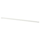 Fehér ELVARLI ruhatartó rúd. Téglalap alakú, fehér felületű fémből készült.