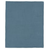 GULDVÄVARE kék babatakaró, puha organikus pamut, tömör és pöttyös oldalak.