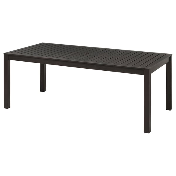 KLÖVEN Asztal, kültéri - fekete-barna - IKEA