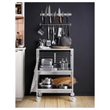 KUNGSFORS Konyhai zsúrkocsi, rozsdamentes, 60x40 cm