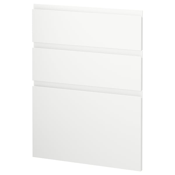 Fehér, modern minimalista konyhaszekrény szett.