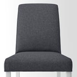 NÄSINGE / BERGMUND Asztal és 4 szék, fehér/GUNNARED középszürke fehér, 130x80 cm