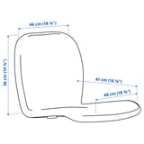 SKÅLSTA Kagylóülés, Knäbäck sötétszürke