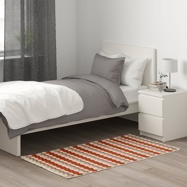 Skanderup Szonyeg Sikszovott Kezzel Keszult Bezs Rozsda 80x150 Cm Ikea
