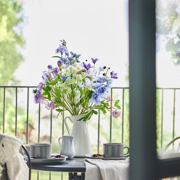 SMYCKA Művirág-csokor, bel/kültér/kék/lila, 70 cm