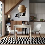 TONSTAD / GRÖNSTA Asztal és 2 szék, törtfehér/fehér, 80/120x70 cm