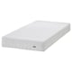 IKEA ÅKREHAMN: white foam mattress, rectangular, three-layer comfort, zippered cover, medium-firm support.