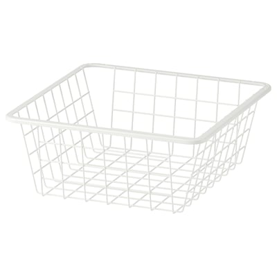 ALTARLIDEN Wire basket, white, 40x42 cm