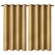 ANNAKAJSA Room darkening curtains, 1 pair, yellow-brown/with eyelets, 145x165 cm