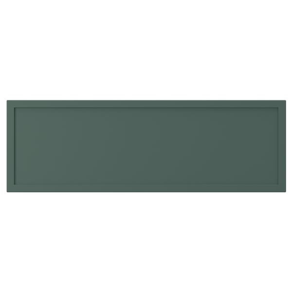 ASPUDDEN Drawer front, dark grey-green, 60x20 cm