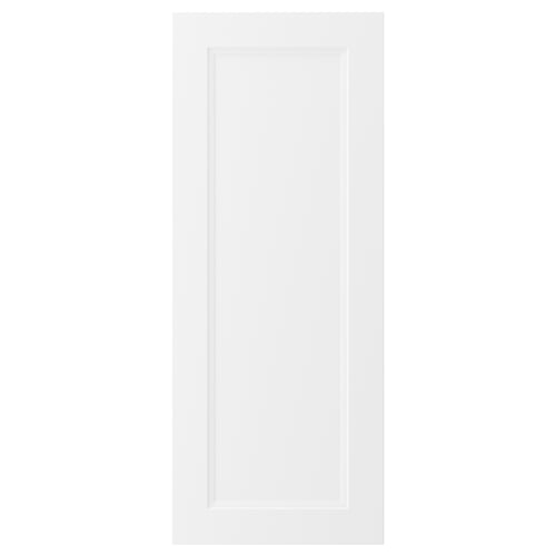 AXSTAD white kitchen door, modern/traditional design, matte finish, rectangular shape, inset panel.