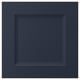 AXSTAD blue kitchen door, square with inset panel, smooth foil finish.