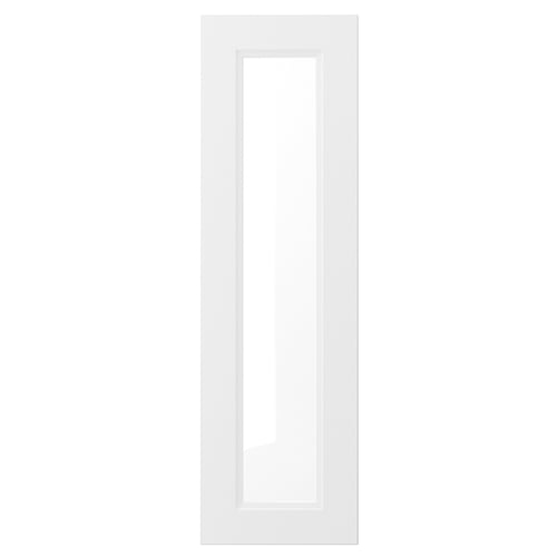 AXSTAD white cabinet door, rectangle with inset panel, matt smooth surface.