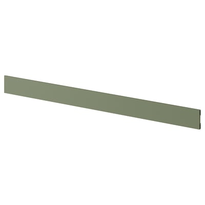 AXSTAD kitchen plinth, matte green, recycled plastic foil, rectangular shape.