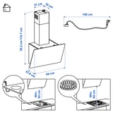 Illustration with measurements for the product: BEJUBLAD.