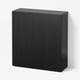 BESTÅ Shelf unit with door, black-brown/Lappviken black-brown, 60x22x64 cm