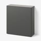 BESTÅ Shelf unit with door, dark grey/Lappviken dark grey, 60x22x64 cm