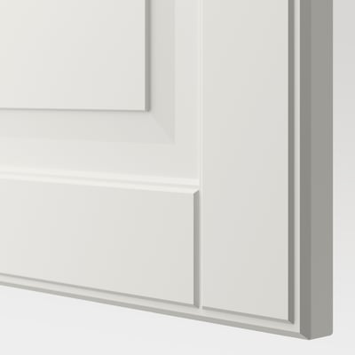 Clean, white cabinet with sleek, modern design and smooth finish.