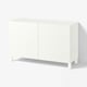 BESTÅ Storage combination with doors, Förvaltare white/Stubbarp white, 120x42x74 cm