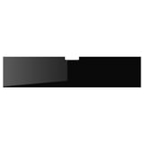 BESTÅ Top panel for TV, glass black, 180x40 cm