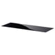 Ikea BESTÅ glass shelf, black, rectangular, sleek design.