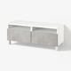 BESTÅ TV bench with drawers, white/Kallviken/Stubbarp light grey, 120x42x48 cm