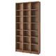 BILLY Bookcase comb with extension units, brown walnut effect, 120x28x237 cm