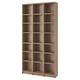 BILLY Bookcase comb with extension units, oak effect, 120x28x237 cm