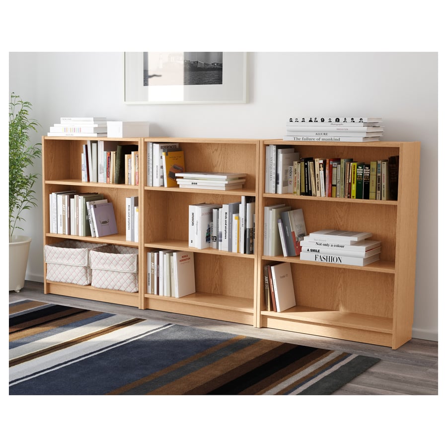 BILLY Bookcase, oak veneer, 240x28x106 cm IKEA Ireland