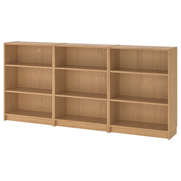 BILLY Bookcase, oak veneer, 240x28x106 cm IKEA Ireland