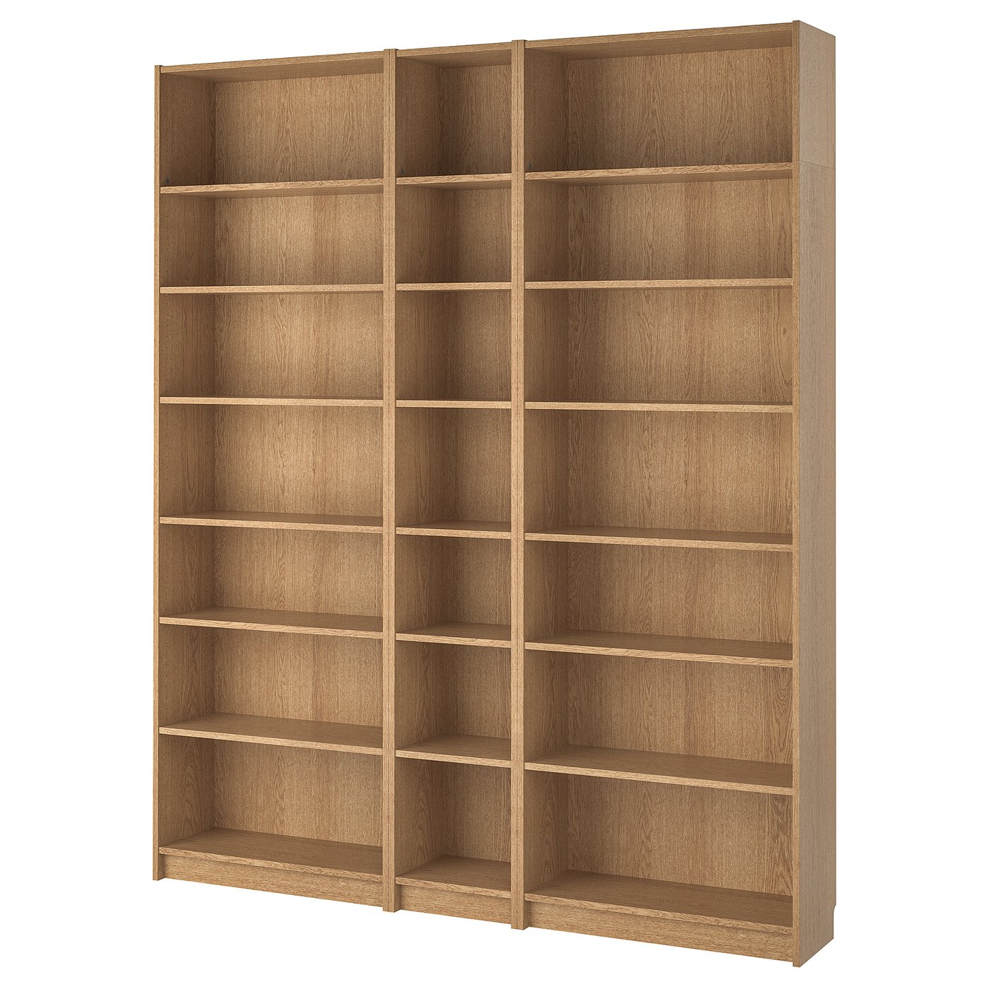 BILLY Bookcase oak veneer oak IKEA