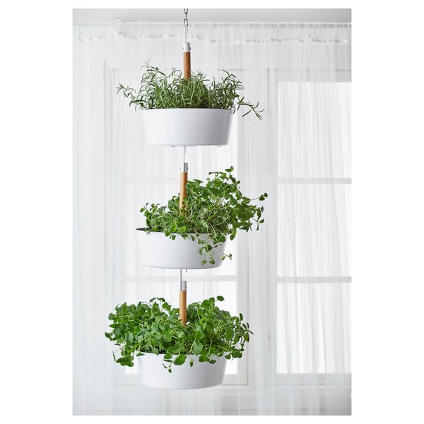 BITTERGURKA Hanging planter, white IKEA Ireland
