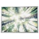 BJÖRKSTA Picture with frame, look up/aluminium-colour, 140x100 cm