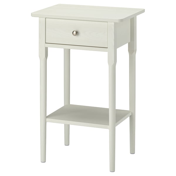 BLÄSTÅSEN Bedside table, white, 50x37x76 cm
