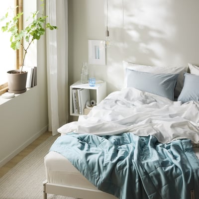 BLÅNEPETA Duvet, 2.5 TOG, light blue, Single