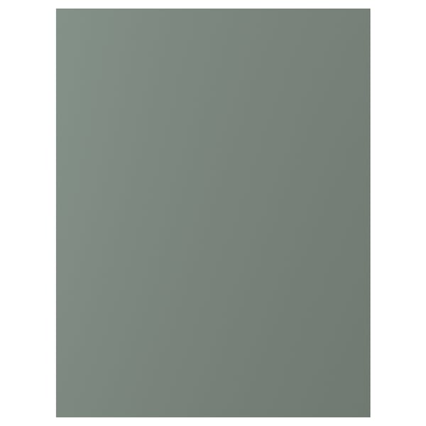 Grey-green BODARP kitchen cabinet door, recycled plastic.