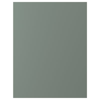 Grey-green BODARP kitchen cabinet door, recycled plastic.